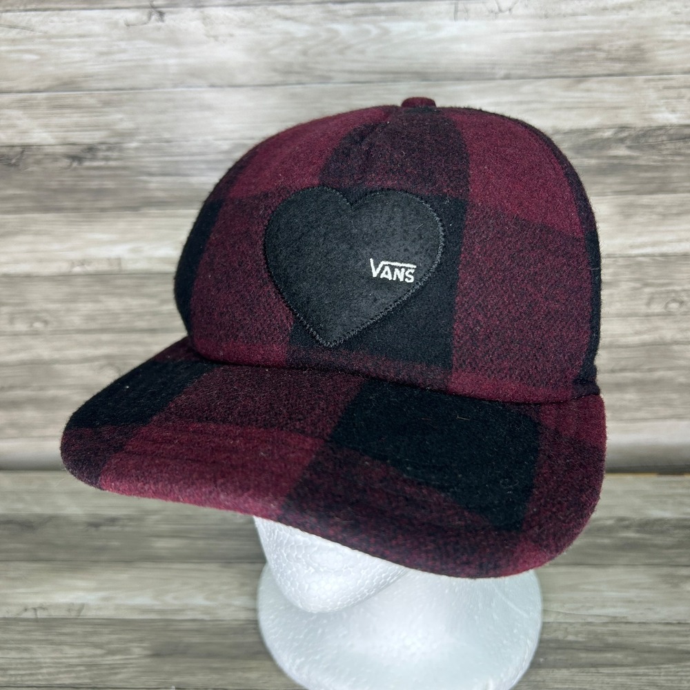 Vans Hat Cap SnapBack Buffalo Plaid Women's Trucker‎ Skateboard Heart